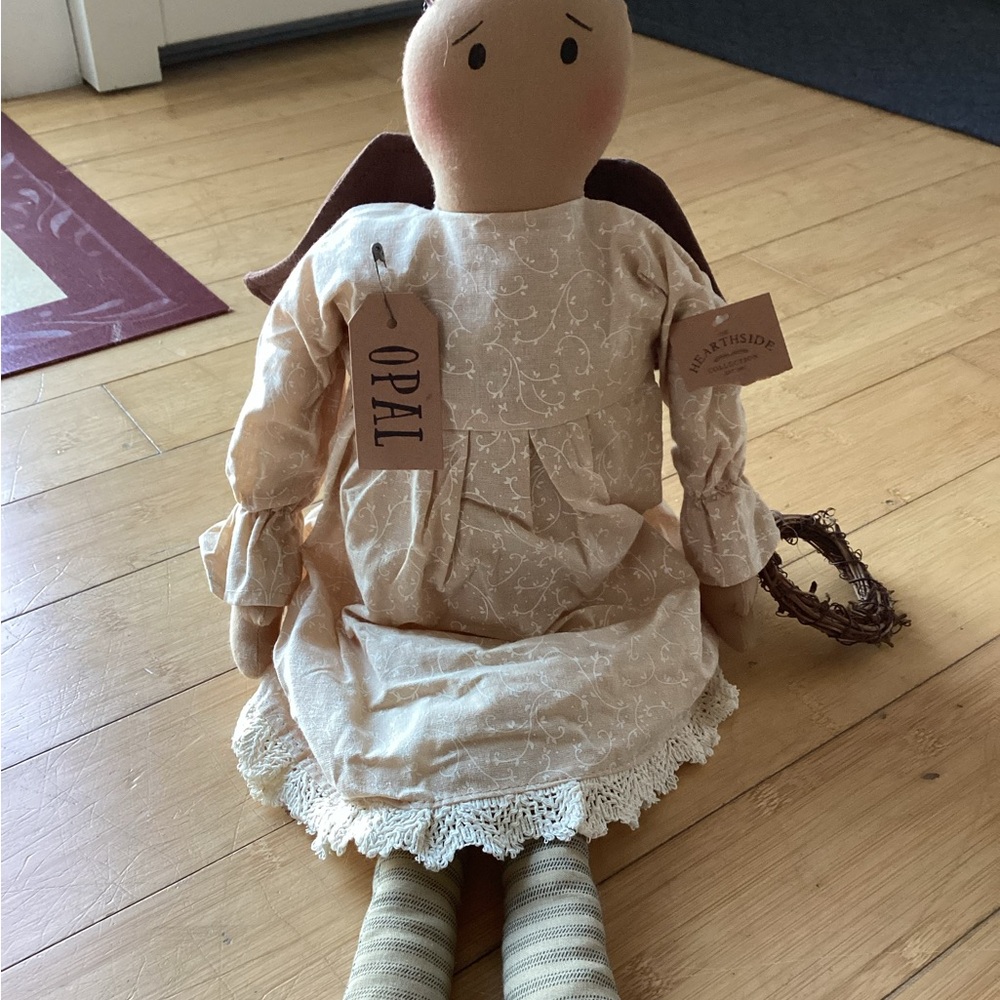 Opal Angel Doll with Cream Dress